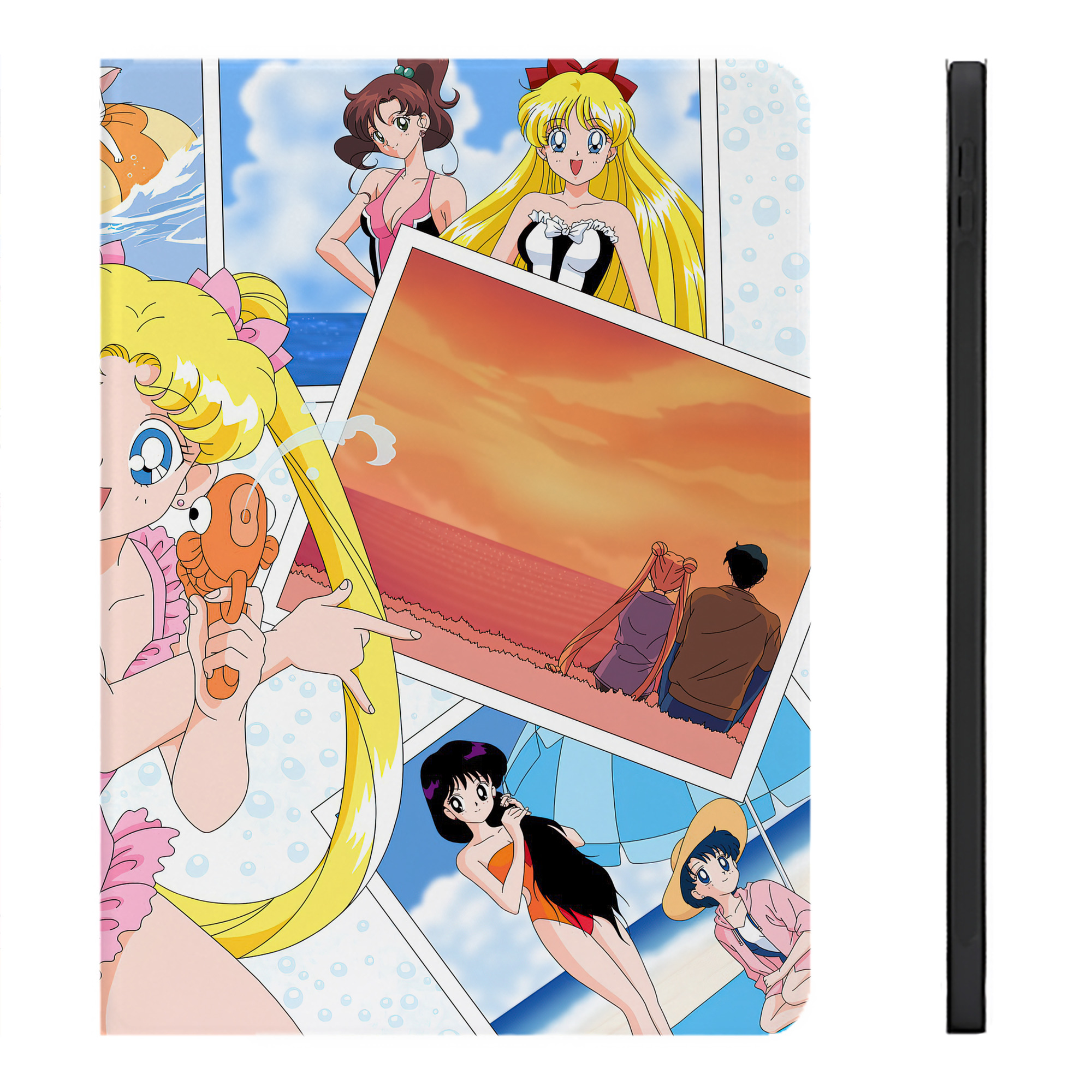 （画像用） 美少女戦士セーラームーン Sailor Moon IPadケース ペンホルダー付き ブックスタイルデザイン